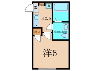 ラ・ヴィ-タ宿河原【1階】の間取り
