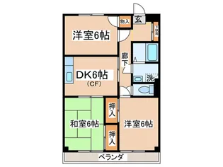 コーポ ヒジカタ【2階】の間取り