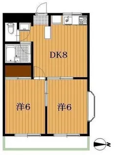 エステートピア宮長【1階】の間取り