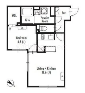 東京都目黒区中目黒3【マンション】の間取り