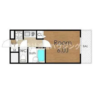 ストリーム江坂【6階】の間取り