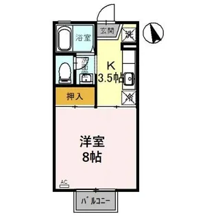 ルミナス若狭 2棟【1階】の間取り