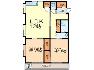 シャトー高蔵の間取り