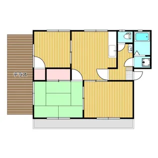 サンライズ一ノ井手【1階】の間取り