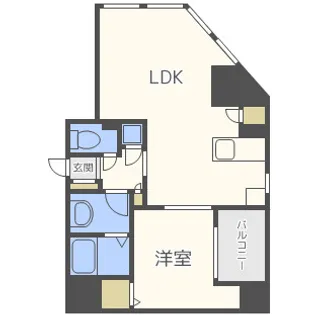 フォレステージュ西本町【10階】の間取り