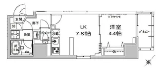 S-RESIDENCE神田avance【8階】の間取り