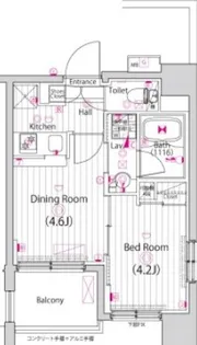 ガーラ・アヴェニュー調布【6階】の間取り