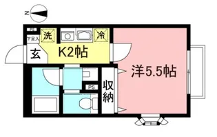 B.wave武蔵小杉【1階】の間取り