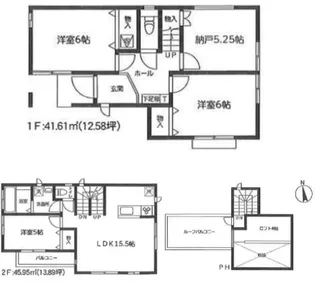 東京都台東区谷中5【一戸建】の間取り