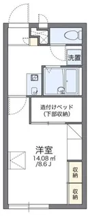 レオパレスぴゅあ【1階】の間取り