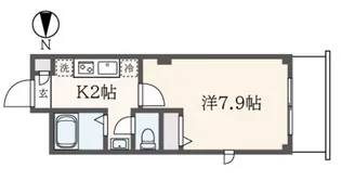 ディアコート白糸台B【1階】の間取り