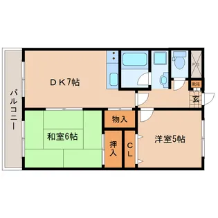 ロイヤルヒルズオガタ【3階】の間取り