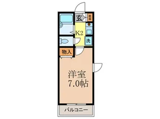 サンライズ花屋敷【2階】の間取り