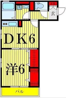コンフォールセンジュ【3階】の間取り