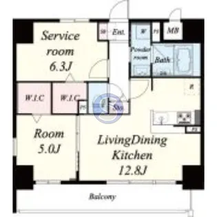 ハナミズキ福島【8階】の間取り