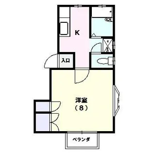 ハウスモンブラン【1階】の間取り