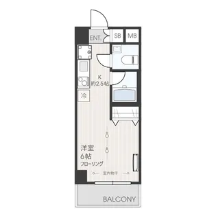 アニシィー新城【3階】の間取り