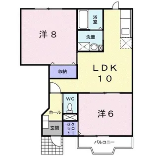 セピアパロス【1階】の間取り