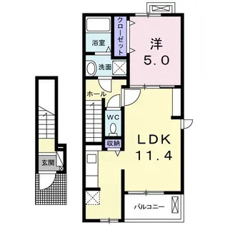 メゾン コリーヌ【2階】の間取り