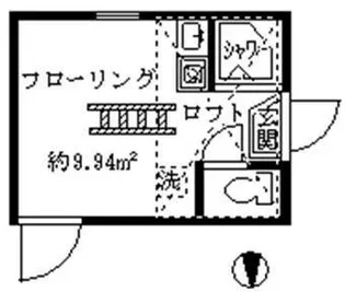 フェリスパテオ【2階】の間取り