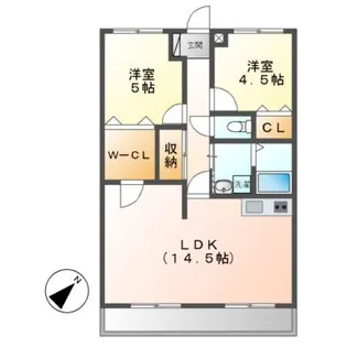 シャルマン宮町【3階】の間取り