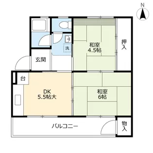 UR徳力【3階】の間取り
