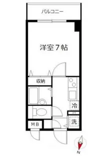 アサイガーデンコート【3階】の間取り