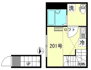 インベスト羽田II【2階】の間取り