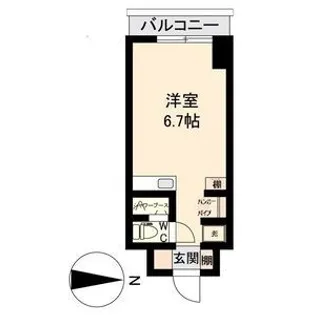 アソルティ東二番丁レジデンス【11階】の間取り