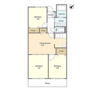 ネオ・プロミネンス【5階】の間取り