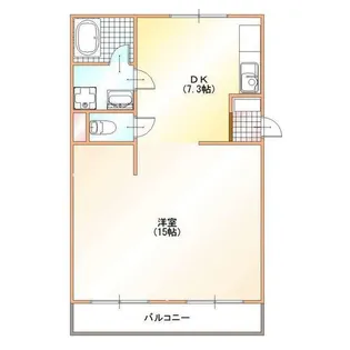 グローリオ西新居【4階】の間取り