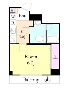 パルティール氷川台【2階】の間取り