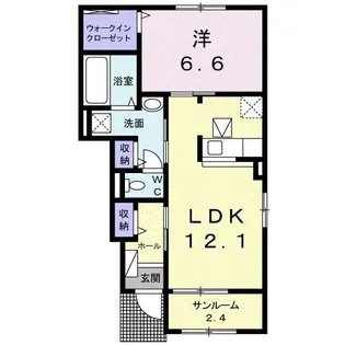 ブライトV【1階】の間取り