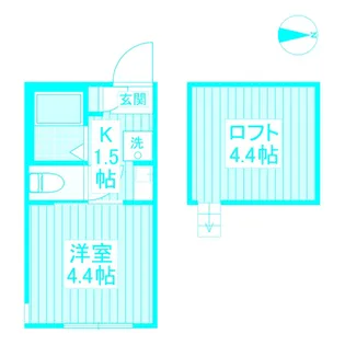 リュミエ妙蓮寺【2階】の間取り