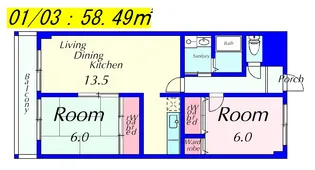 メルベーユ杉【3階】の間取り