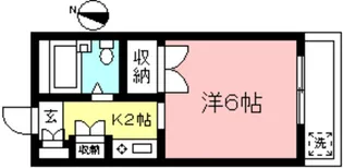 エステ稲田堤【3階】の間取り