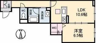 シャーメゾンルッカ【1階】の間取り