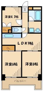 ラ・メゾン・リスブラン【5階】の間取り