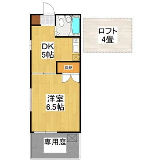 レジデンスカープ【1階】の間取り