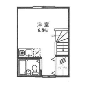 ライジングプレイス東中野【2階】の間取り