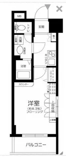 エスコート芝浦EAST【10階】の間取り