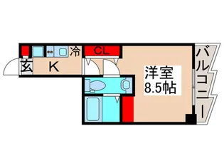Omoci d ogi-ohashi【6階】の間取り