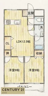 メゾン・ラフォーレ【3階】の間取り