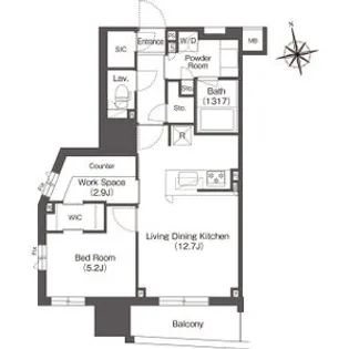 コンフォリア東上野【4階】の間取り