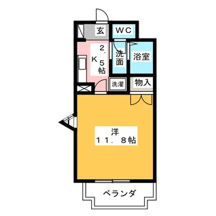 フローラII【4階】の間取り