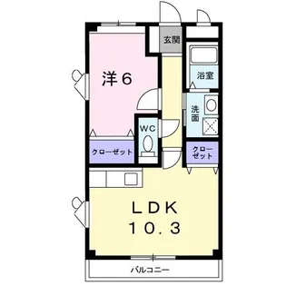 スペイシア友貴【2階】の間取り