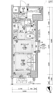 日神デュオステージ新宿若松町【10階】の間取り