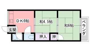 社前ハイツ【1階】の間取り