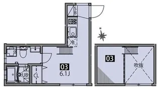 テラス上北沢【2階】の間取り