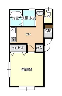 ハイツ・プロヴァンス【2階】の間取り